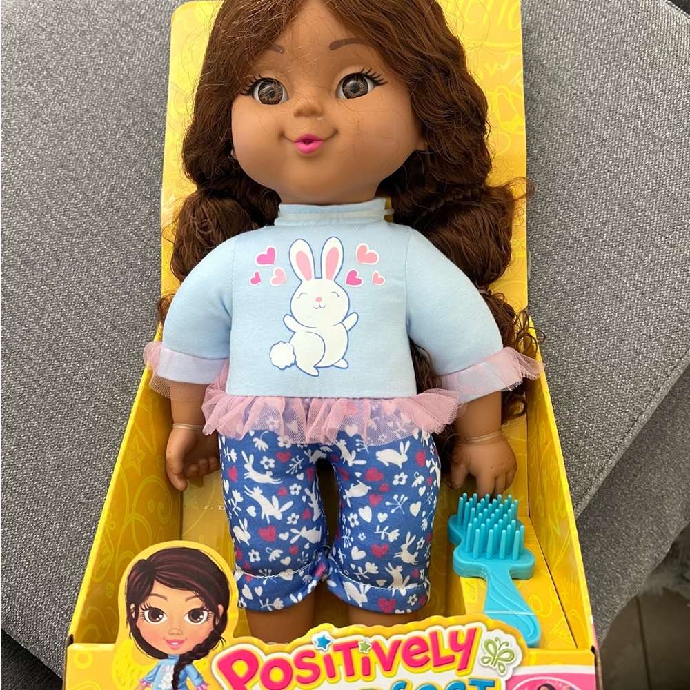 Brown Hair Doll with Blue Outfit